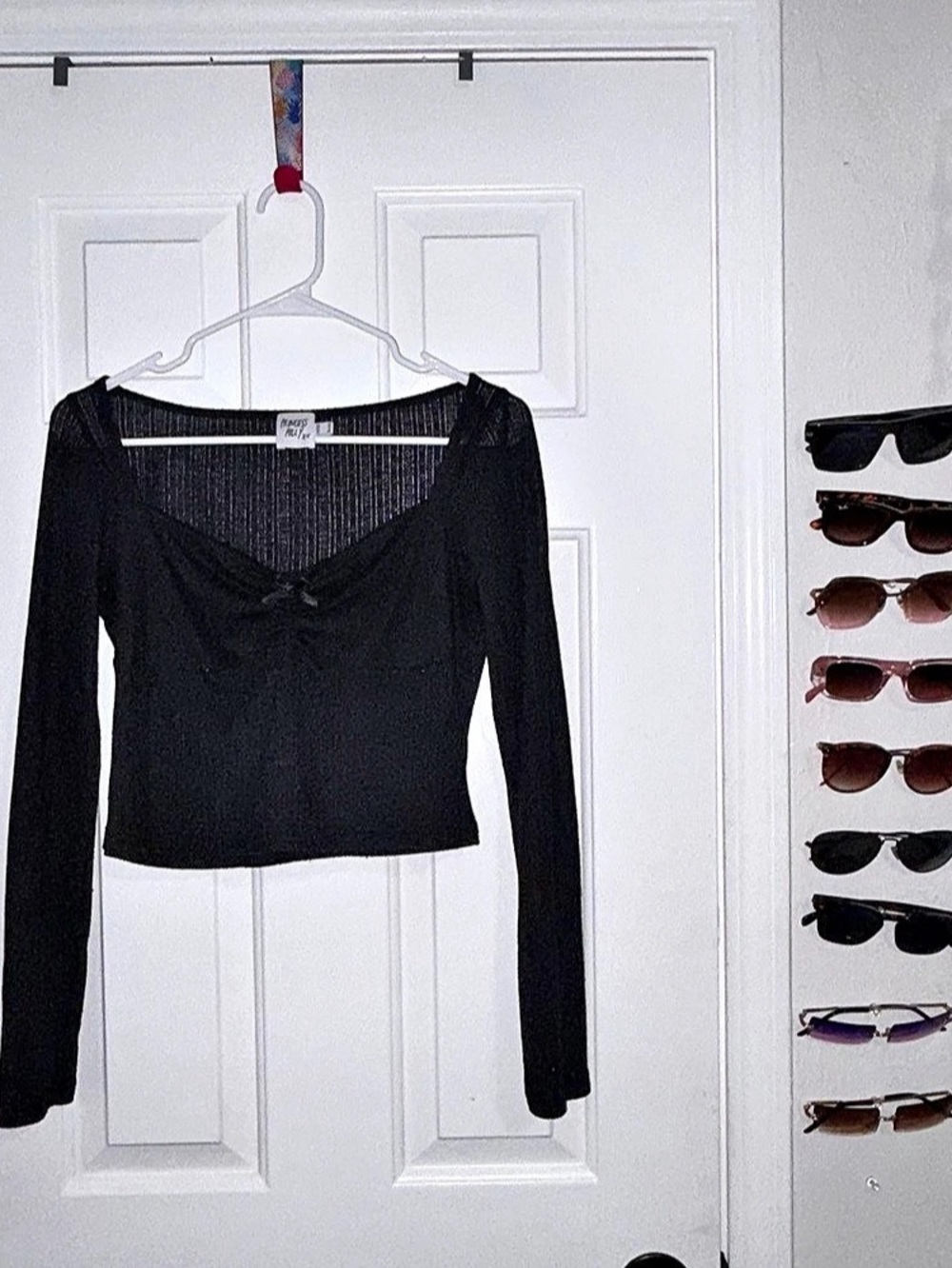 Princess Polly Candyce Long Sleeve Top Black Size Medium